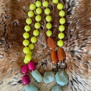 Anthropologie layered statement necklace.